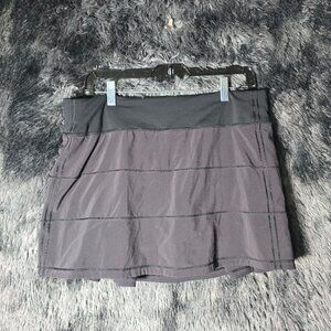 Lululemon Pace Rival Mid Rise Skirt Black Women’s Estimated Size 10